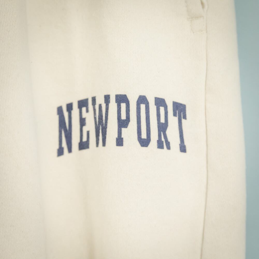John Galt One Size Ivory Cream Newport Pull On Ankle Length Cotton Sweatpants - Picture 3 of 9
